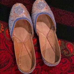 Women’s ethnic leather kalamkari Footwear